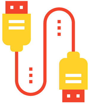 icon of usb cables